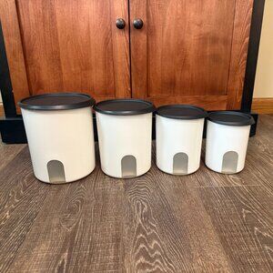 Tupperware One Touch Reminder Canisters – Set of 4